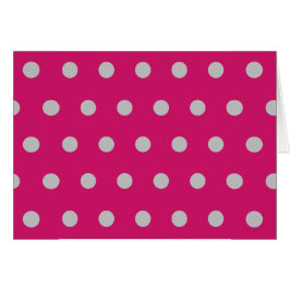 Polka Dot Blank Cards (Hot Pink & Gray)