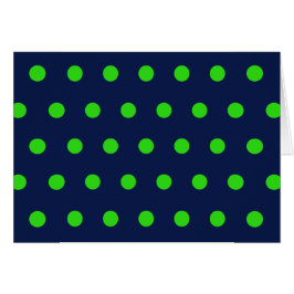 Polka Dot Blank Cards (Navy Blue & Lime Green)