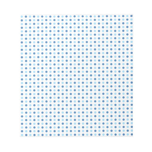 Polka Dot Blues Notizblock (Vorderseite)