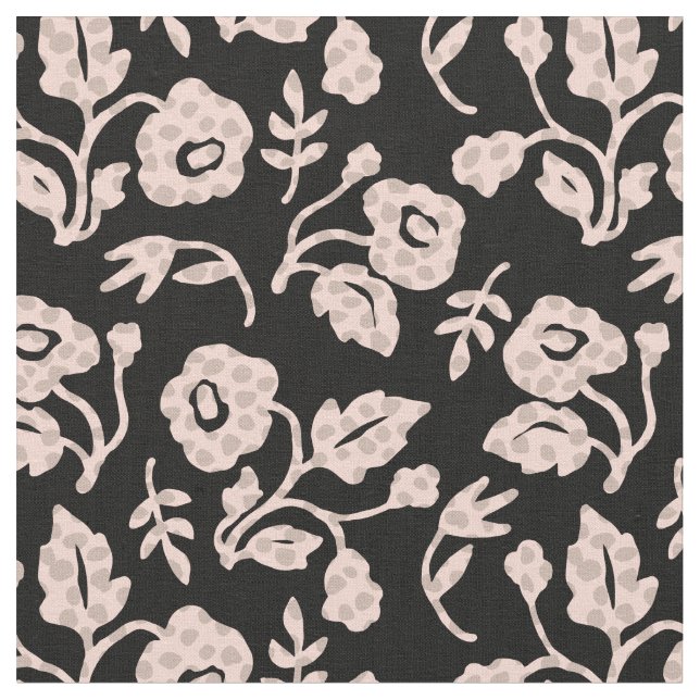 Polka Dot Blume Stoff (Nahaufnahme)