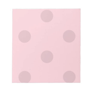 Polka Dot Blush Pink Notepad Notizblock