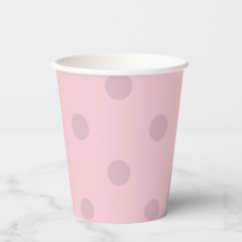 Polka Dot Blush Pink Pappbecher