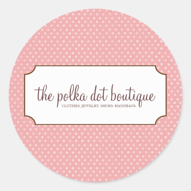 Polka Dot Business Stickers (Vorderseite)