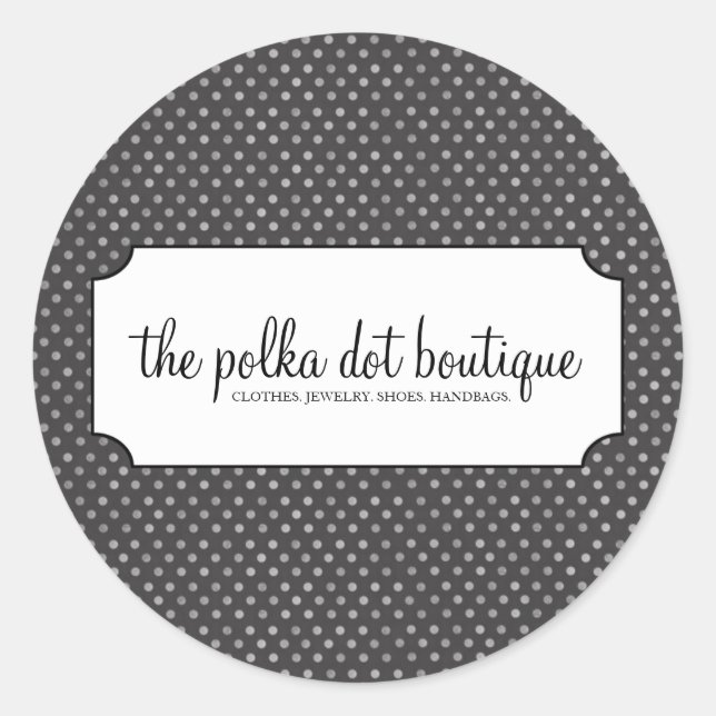 Polka Dot Business Stickers (Vorderseite)