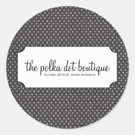 Polka Dot Business Stickers