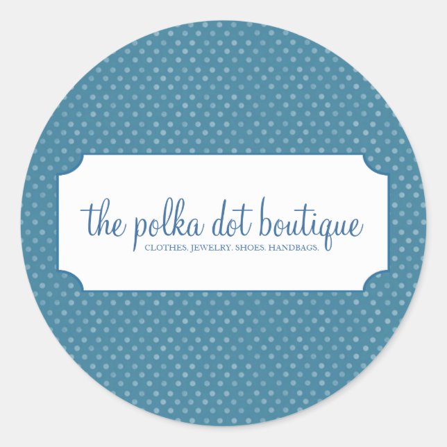 Polka Dot Business Stickers (Vorderseite)