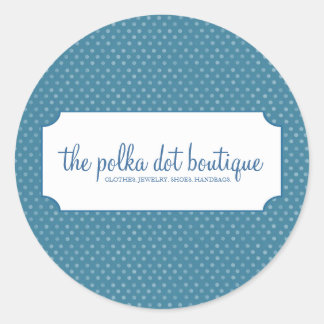 Polka Dot Business Stickers
