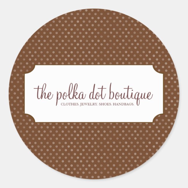 Polka Dot Business Stickers (Vorderseite)