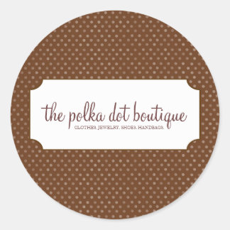 Polka Dot Business Stickers