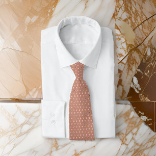Polka Dot Camel Brown Minimal Klasse Krawatte