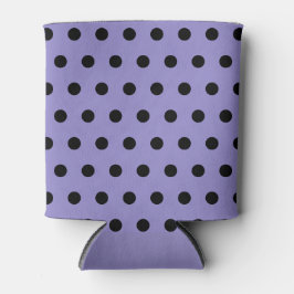 Polka Dot Can Cooler (Lavendel & Black) Dosenkühler