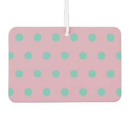 Polka Dot Car Air Freshener (Pink & Aqua) Autolufterfrischer