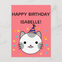 Polka Dot Cat | Gruß zum Geburtstag