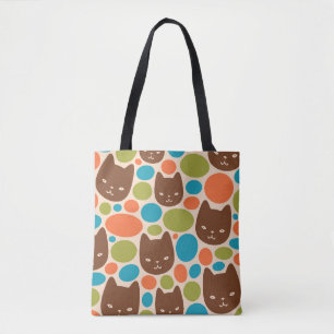 Polka Dot Cats Muster