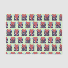 Polka Dot Christmas Present Seidenpapier