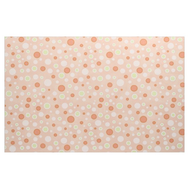 Polka Dot Circles Peach Stoff (Fat Quarter (45,7 x 55,9 cm))