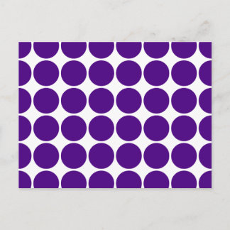 Polka Dot Circles & Spots : Lila Polka Dots Postkarte