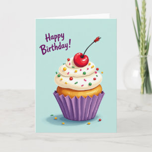 Polka Dot Cupcake Treat Karte