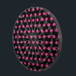 Polka Dot Dartboard (Schwarz & Neon Pink) Dartscheibe<br><div class="desc">Vintage Polka-Punkte... denn bei Dottie... ... ... ... ... ... ... ... ... ... ... ... ... ... ... ... ... ... ... ... . Schwarzer Hintergrund mit neonrosa Polka Punkte.. Eine tolle kleine Geschenkidee... Party-Spiel.. Hänge im Spielzimmer... Bar... ... ... ... ... ... ... ... ... ... ... ......</div>