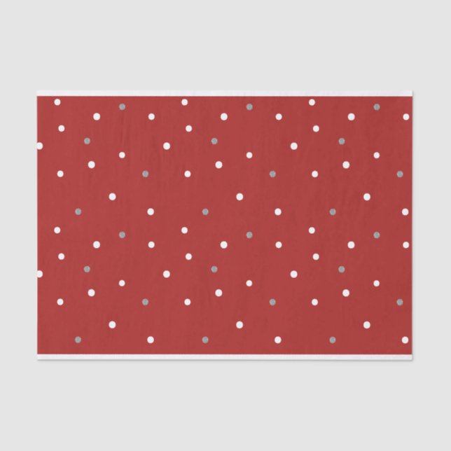 Polka Dot Design Seidenpapier (Vorderseite)