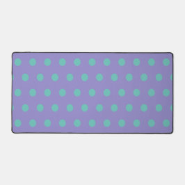 Polka Dot Desk Mat (Lavender & Aqua) Schreibtischunterlage