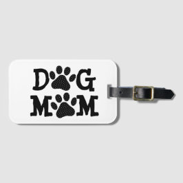 Polka Dot DOG MAMA Pawprints Gepäckanhänger