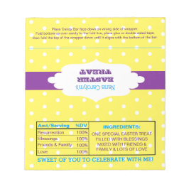 Polka Dot Easter Leckerei für Candy Wrappers Notizblock