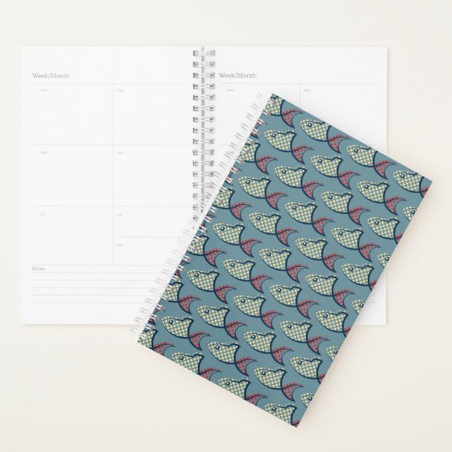 Polka Dot Fish Pattern Planer (Anzeige)