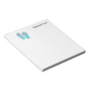 Polka Dot Flip Flops Notizblock