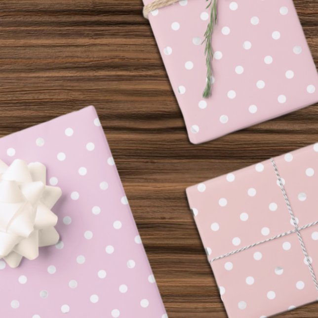Polka Dot Girl Baby Shower Geschenkpapier Set (Von Creator hochgeladen)