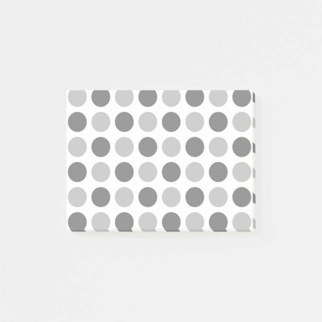 Polka Dot Grays Post-it Klebezettel (Vorderseite)