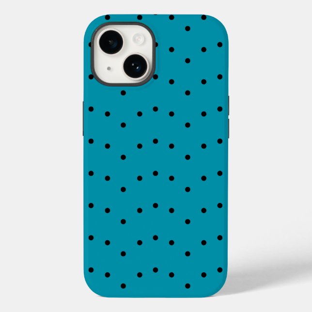 Polka Dot Green Blue Pattern Case-Mate iPhone Hülle (Rückseite)
