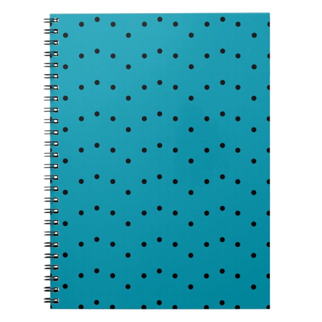 Polka Dot Green Blue Pattern Notizblock (Vorderseite)