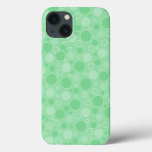 Polka dot green tones retro sechziger Jahre Case-Mate iPhone Hülle