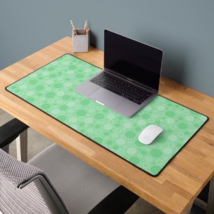 Polka dot green tones retro sechziger Jahre Schreibtischunterlage