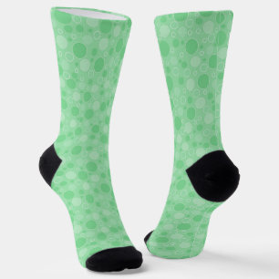 Polka dot green tones retro sechziger Jahre Socken