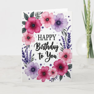 Polka Dot Happy Bloom Karte