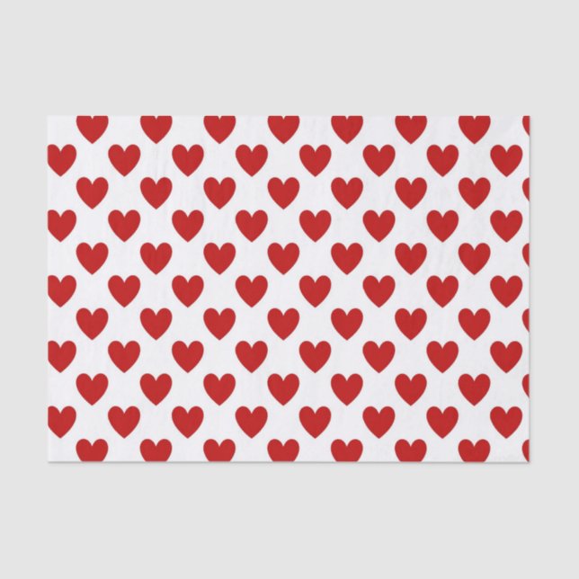 Polka Dot Hearts Seidenpapier (Vorderseite)