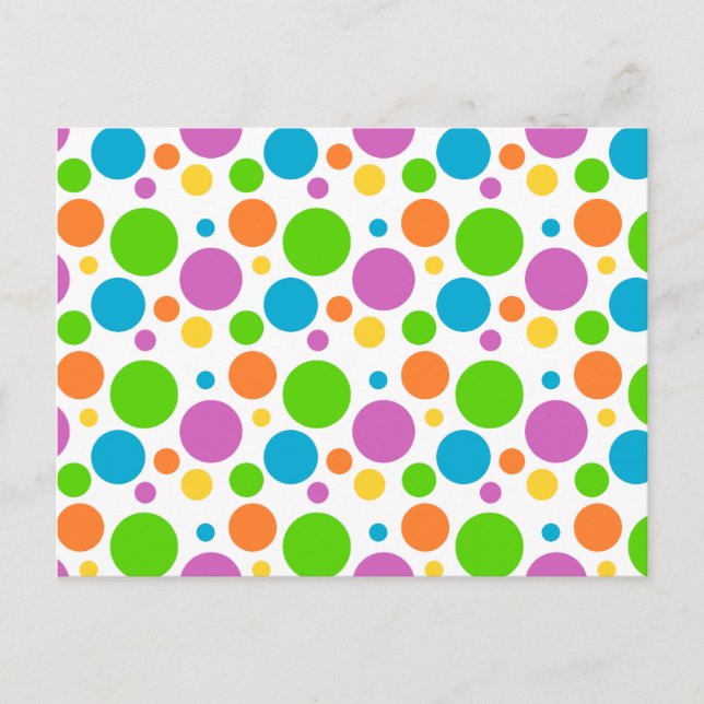 Polka Dot Image Postkarte (Vorderseite)