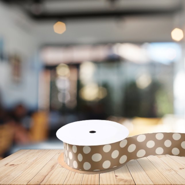 Polka-Dot in Beige Satinband (Von Creator hochgeladen)