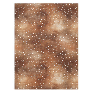 Polka-Dot in Coffee Brown und White (2) Tischdecke