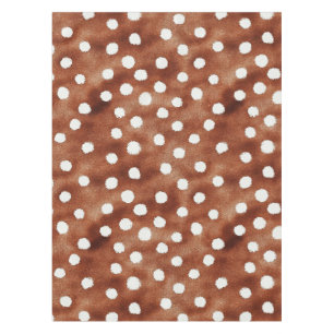 Polka-Dot in Coffee Brown und White Tischdecke
