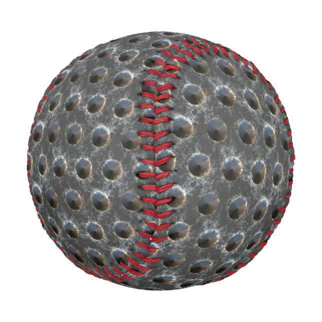 Polka Dot Industrial Style Background anpassbar Baseball (Schrägansicht)