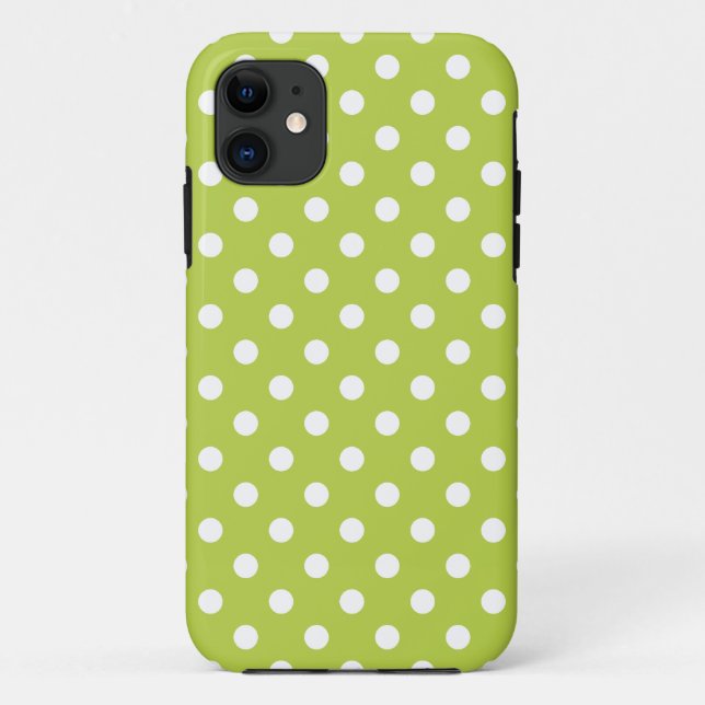 Polka Dot iPhone 5 Fall in Tender Shoots Green Case-Mate iPhone Hülle (Rückseite)