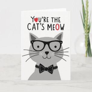 Polka Dot Katzen Miezekarte Karte