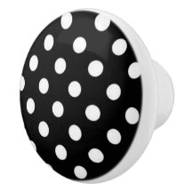 Polka Dot Keramik Türknopf