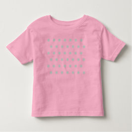 Polka Dot Kleinkind's T - Shirt (Hot Pink & Gray)