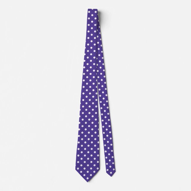 Polka Dot Krawatte Lila und rosa Farbmuster (Vorderseite)