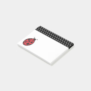 Polka Dot Ladybug Post It Notes Gift Post-it Klebezettel