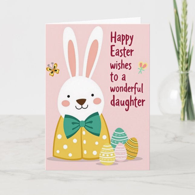 Polka Dot Lagomorph Karte (Vorderseite)